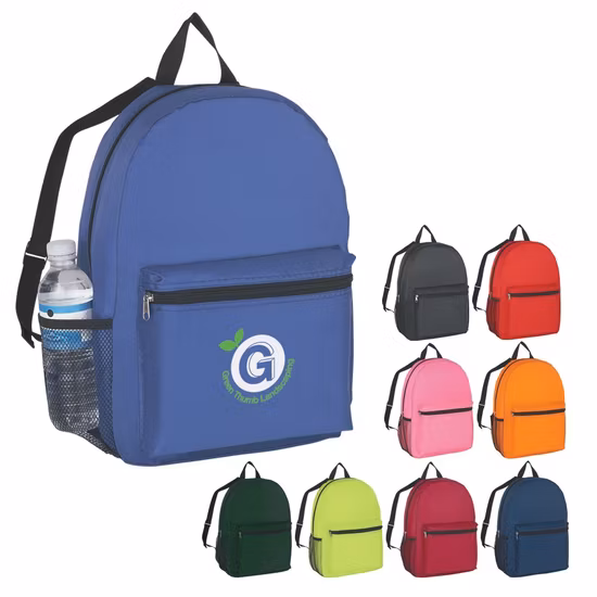 Promotional Simple Classical Polyester Cheap Customized Backpack with Competitive Price Mochila Rucksack