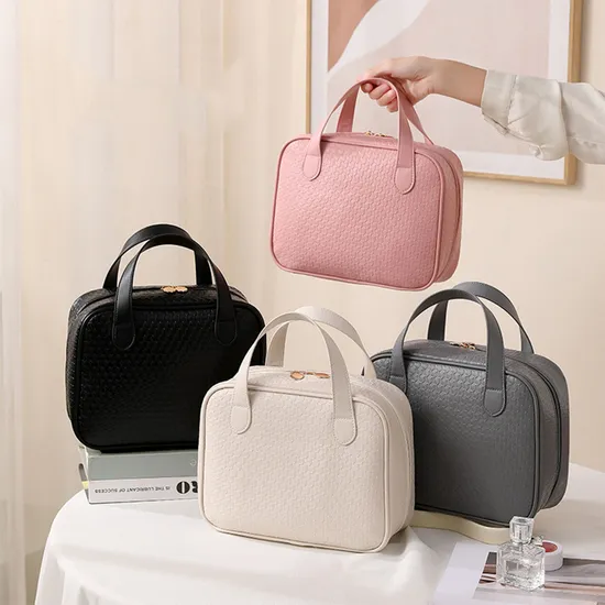 휴대용 여행 가방, 경량 방수 PU 가죽 여행 가방