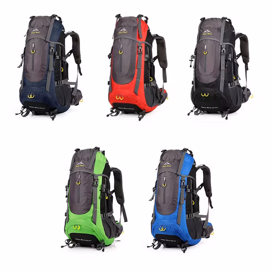 폐기물 토양 레트로 야외 대용량 배낭 오일 왁스 방수 가죽 캔버스 여행 등산 캠핑 군사 스타일 배낭