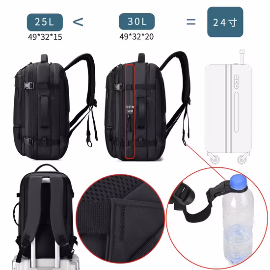 대용량 가방, 방수 다기능 비즈니스 여행 학교 배낭